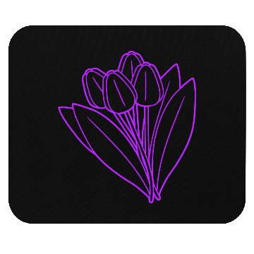 Discover Pink Purple Tulips Bouquet Spring Summer Flowers Mouse Pads