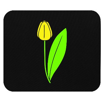 Discover Yellow Tulip Beautiful Flower Pretty Spring Summer Mouse Pads