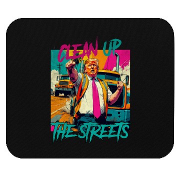 Discover Clean up the streets Trump vintage Mouse Pads