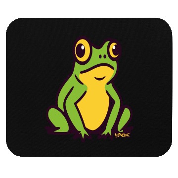 Discover A Big Little Green Frog Mouse Pads