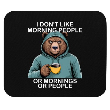 Discover Funny Bear Grizzly Mouse Pads
