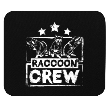 Discover Raccoon crew Mouse Pads