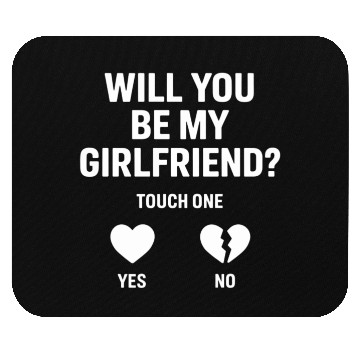 Discover Boyfriend Ask her Will You Be My Girlfriend Mouse Pads