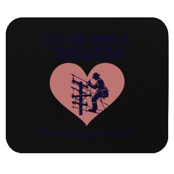 Discover Lineman Valentine Live Line Work Love Romance Mouse Pads
