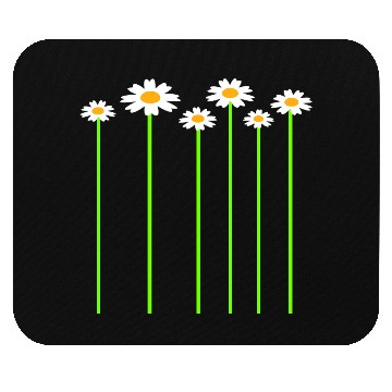 Discover Many Pretty Daisy Flowers Decorative Nature Design Mouse Pads