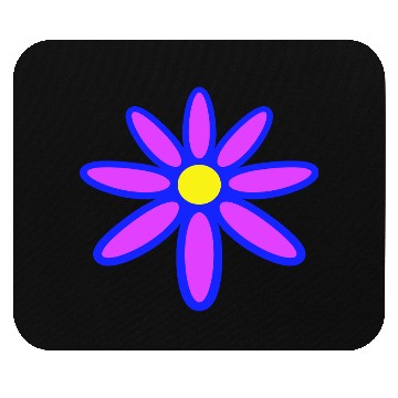 Discover Small Daisy Flower Purple Decorative Nature Design Mouse Pads