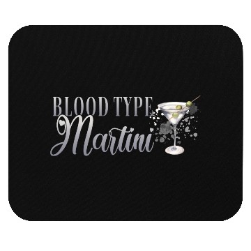 Discover Blood Type Martini Cocktail Bartender Mouse Pads