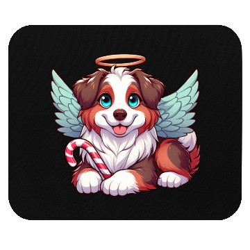 Discover Cute Christmas Dog Australian Shepherd Mouse Pads