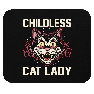 Discover Childless Cat Lady Mouse Pads