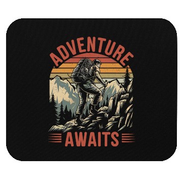 Discover Adventure Awaits Mouse Pads
