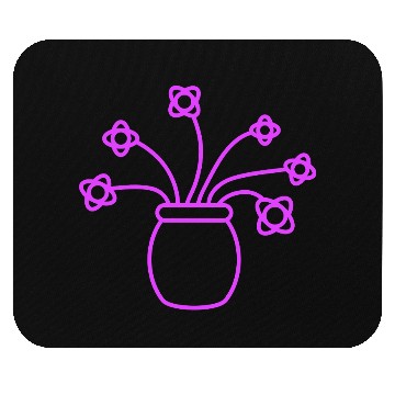 Discover Many Purple Flowers In Vase Decorative Pattern Mouse Pads