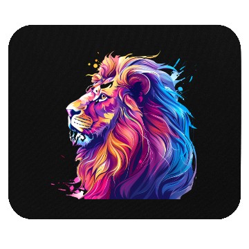 Discover Colorful Lion Head Mouse Pads