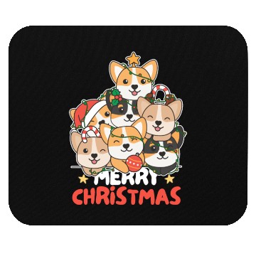 Discover Corgi Christmas Tree Merry Christmas Mouse Pads