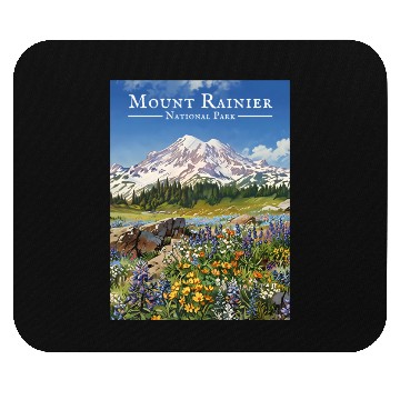 Discover Mount Rainier Paradise Meadows Mouse Pads