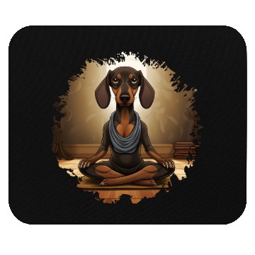Discover Dachshund Yoga Mouse Pads
