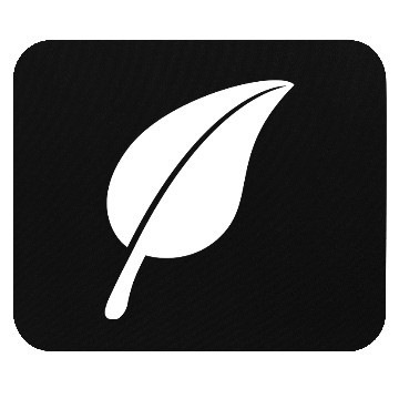 Discover White Beautiful Leaf Eco Spring Summer Cool Nature Mouse Pads