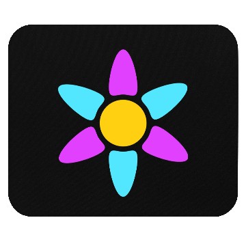 Discover Small Daisy Flower Decorative Yellow Purple Design Mouse Pads
