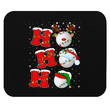 Discover Ho Ho Ho Golf Santa Christmas Mouse Pads