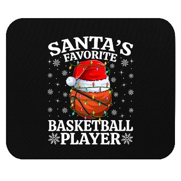Discover Santa's Favorite Basketball Player Mouse Pads