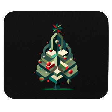 Discover Modern Christmas tree - elegance for the holidays Mouse Pads