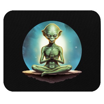 Discover Yoga Aliens Mouse Pads