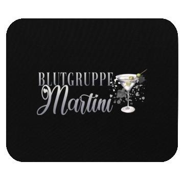Discover Blutgruppe Martini Cocktail Bartender Mouse Pads