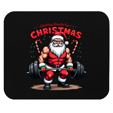 Discover Santa Workout Mode Mouse Pads