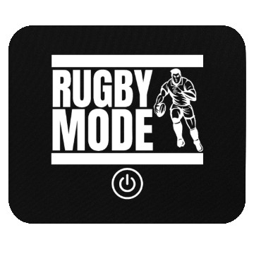 Discover Rugby Mode On Funny Rugby Player Mouse Pads