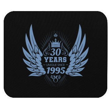 Discover 30 Years Unique Since 1995 Angel Crown Mouse Pads