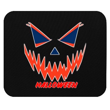 Discover Scary faceHalloween design Mouse Pads