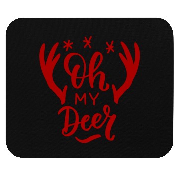 Discover Merry Christmas Reindeer Quote Mouse Pads