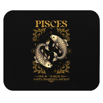 Discover Pisces Zodiac Sign Mouse Pads
