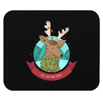 Discover Cozy Reindeer Christmas Cheer Mouse Pads