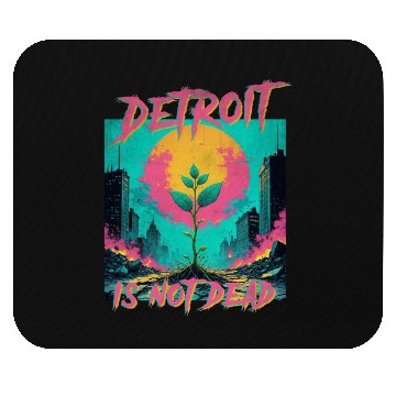 Discover Detroit is not dead vintage retro punk Mouse Pads
