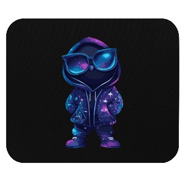 Discover Cool Neon Hooded Character Mouse Pads