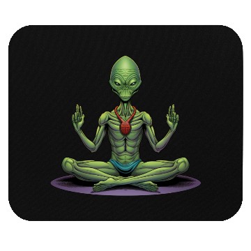 Discover Alien Yogi Mouse Pads