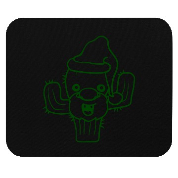 Discover Cactus Santa Claus Funny Face Christmas Cool Cacti Mouse Pads
