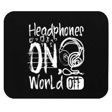 Discover Headphones on world off Mouse Pads