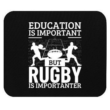 Discover Rugby Player Education Is Important Funny Rugby Mouse Pads