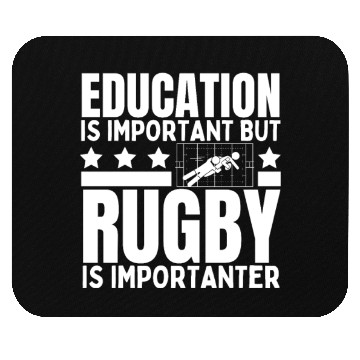 Discover Rugby Player Education Is Important Funny Rugby Mouse Pads