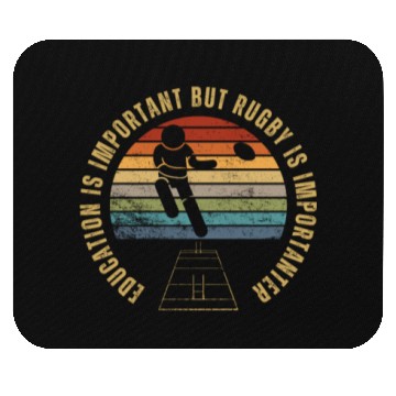 Discover Rugby Player Education Is Important Funny Rugby Mouse Pads