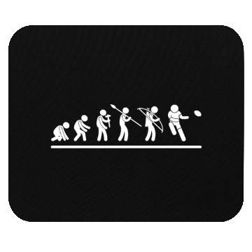 Discover Rugby Player Evolution Funny Rugby Mouse Pads