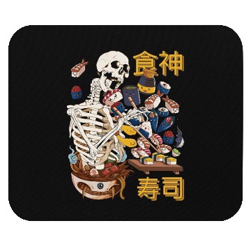 Discover Goth Skeleton Mouse Pads Japanese Mouse Pads Sushi