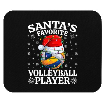 Discover Santa's Favorite Volleyball Player Mouse Pads