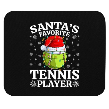 Discover Santa's Favorite Tennis Player Mouse Pads