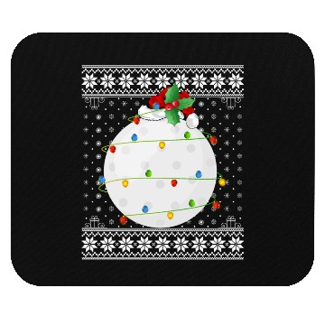 Discover Hockey Player Ugly Christmas Mouse Pads