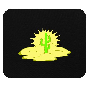 Discover Cactus Desert Sunset Evening Sun Night Sunny Cacti Mouse Pads