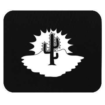 Discover Cactus Desert Sunset Evening Sun Night Sunny Cacti Mouse Pads