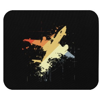 Discover 80s Plane Graphic Mouse Pads