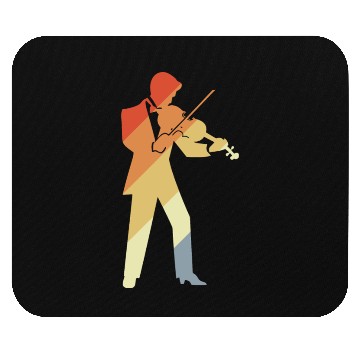 Discover Retro Violin Boy Graphic Mouse Pads